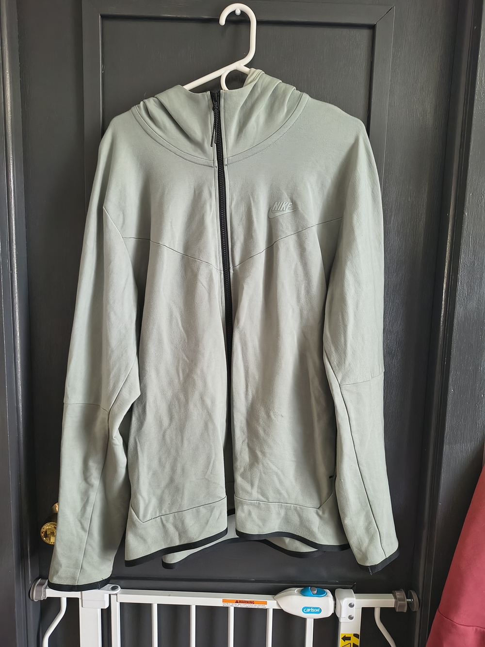 Nike Light Green Full-Zip Hooded Jacket